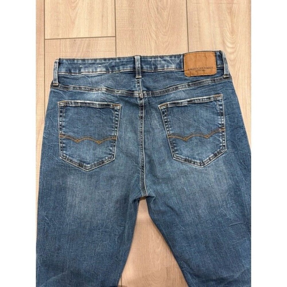 American Eagle Outfitters Mens Skinny Jeans- Extreme Flex Classic wash, size 33 - Picture 9 of 9